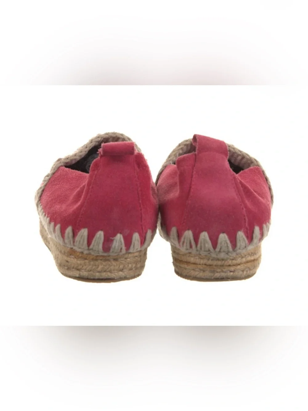 Mou Red Espadrille Slip-On with Embroidered Accent